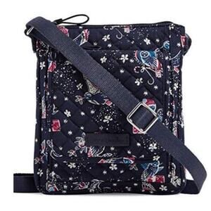 Vera Bradley Iconic RFID Mini Hipster Holiday Owl Crossbody Bag NEW